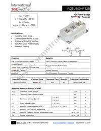 IRG5U150HF12B Datasheet Cover