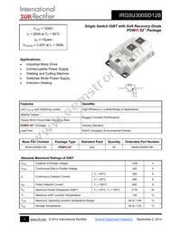 IRG5U300SD12B Datasheet Cover