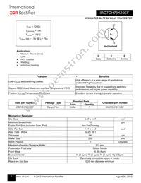 IRG7CH73K10EF Datasheet Cover