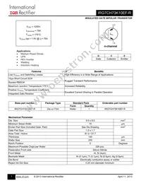 IRG7CH73K10EF-R Datasheet Cover