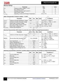 IRG7CH75UEF-R Datasheet Page 2