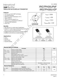IRG7PH35U-EP Datasheet Cover