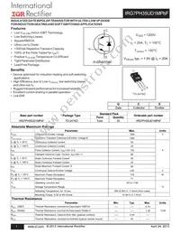 IRG7PH35UD1MPBF Datasheet Cover