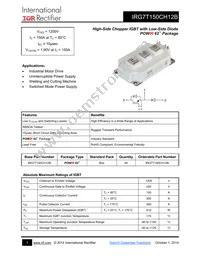 IRG7T150CH12B Datasheet Cover