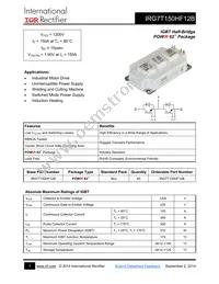 IRG7T150HF12B Datasheet Cover