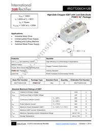 IRG7T200CH12B Datasheet Cover