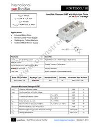 IRG7T200CL12B Datasheet Cover