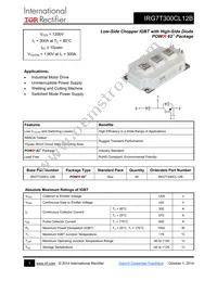 IRG7T300CL12B Datasheet Cover