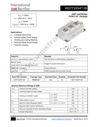 IRG7T300HF12B Datasheet Cover