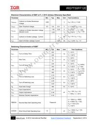 IRG7T50FF12E Datasheet Page 2