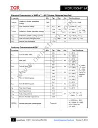 IRG7U100HF12A Datasheet Page 2