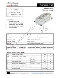 IRG7U200HF12B Datasheet Cover