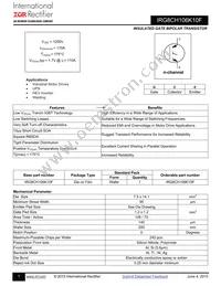 IRG8CH106K10F Datasheet Cover