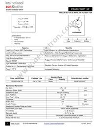 IRG8CH20K10F Datasheet Cover