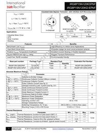 IRG8P15N120KD-EPBF Datasheet Cover