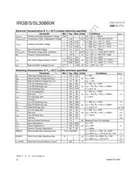 IRGB30B60K Datasheet Page 2