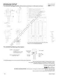 IRGB4061DPBF Datasheet Page 10