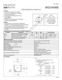 IRGC4056B Datasheet Cover