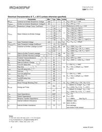 IRGI4085-111PBF Datasheet Page 2