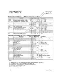 IRGP4050PBF Datasheet Page 2