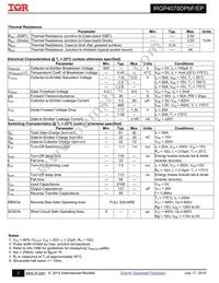 IRGP4078DPBF Datasheet Page 2