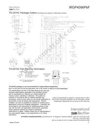 IRGP4086PBF Datasheet Page 7