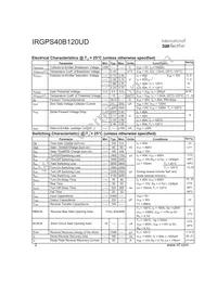 IRGPS40B120UDP Datasheet Page 2
