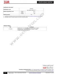 IRGR4610DTRPBF Datasheet Page 16