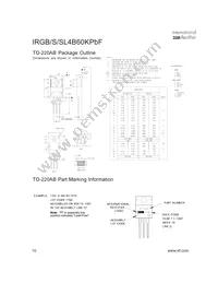 IRGS4B60KPBF Datasheet Page 10