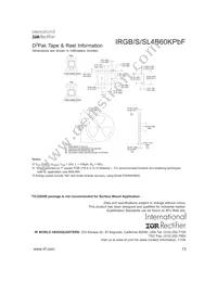 IRGS4B60KPBF Datasheet Page 13