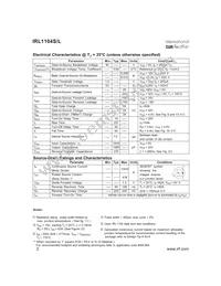 IRL1104STRR Datasheet Page 2