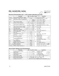 IRL1404L Datasheet Page 2