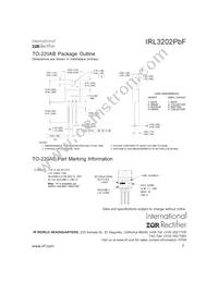 IRL3202PBF Datasheet Page 7