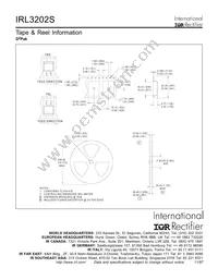 IRL3202STRR Datasheet Page 8