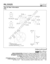 IRL3302STRR Datasheet Page 8