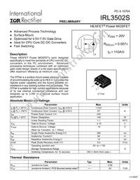 IRL3502STRR Datasheet Cover