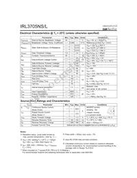 IRL3705NSTRR Datasheet Page 2