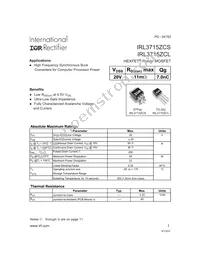 IRL3715ZCS Datasheet Cover