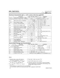 IRL3803STRR Datasheet Page 2