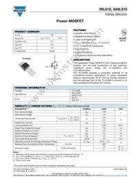 IRL510PBF Datasheet Cover