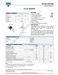 IRL520 Datasheet Cover