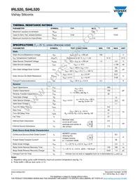 IRL520 Datasheet Page 2