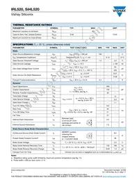 IRL520PBF Datasheet Page 2