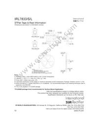 IRL7833S Datasheet Page 12