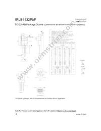 IRLB4132PBF Datasheet Page 8