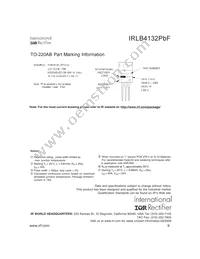 IRLB4132PBF Datasheet Page 9