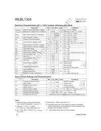 IRLBL1304 Datasheet Page 2
