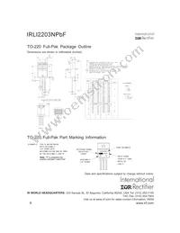 IRLI2203NPBF Datasheet Page 8