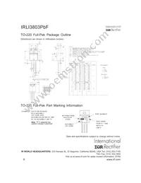 IRLI3803PBF Datasheet Page 8
