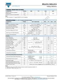 IRLL014PBF Datasheet Page 2